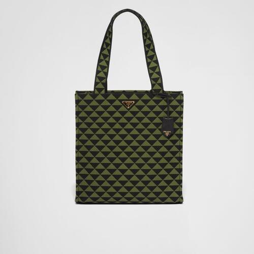 프라다 남성 토트백 탑핸들백 2VG107_2FKL_F0G5R_V_OOO Prada Symbole bag in embroidered fabric