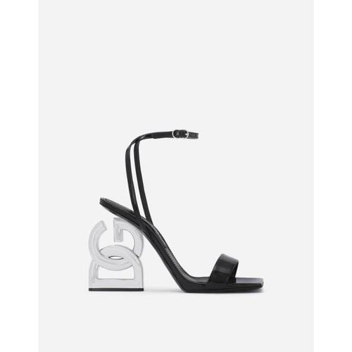 돌체앤가바나 여성 샌들 슬리퍼 Patent leather sandals with 3.5 heel CR1376A103780999