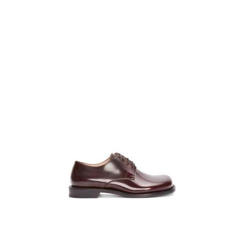 로에베 남성 구두 로퍼 Derby shoe in brushed off calfskin Burgundy M815284X02-7110