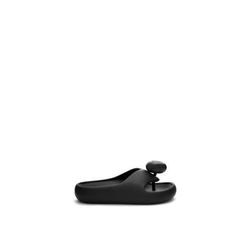 로에베 남성 샌들 슬리퍼 LOEWE foam thong slide in light foam rubber Black M616S03X01-1100