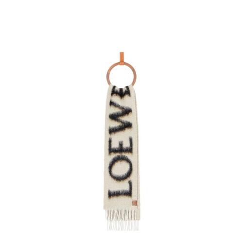 로에베 남성 스카프 숄 LOEWE scarf in wool&amp;mohair Camel/Black F811257X03-3154