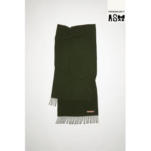 아크네스튜디오 남성 스카프 숄 Fringe wool scarf – Narrow CA0210-DGU