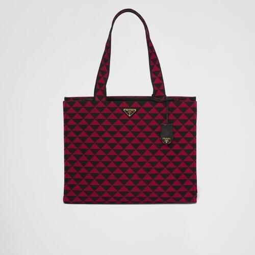 프라다 남성 토트백 탑핸들백 2VG106_2FKL_F0V1I_V_OOO Prada Symbole bag in embroidered fabric