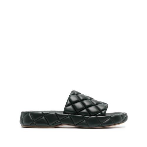 보테가베네타 남성 샌들 슬리퍼 Black Quilted Leather Slides 18592554_709004VBRR04615