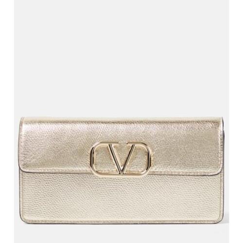 발렌티노 여성 클러치 미니백 VLogo Signature Small leather wallet on chain P00899679