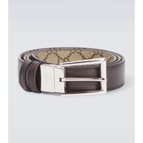 구찌 남성 벨트 Reversible leather belt P00879258