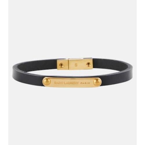 생로랑 여성 팔찌 Logo leather bracelet P00914222