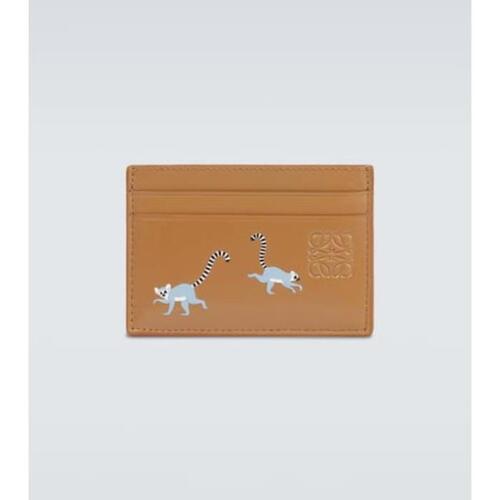 로에베 남성 지갑 x Suna Fujita Lemur leather card holder P00875872