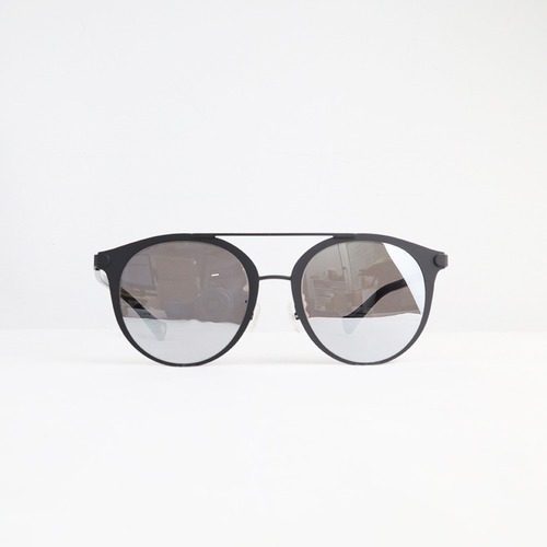 아가타 여성 선글라스 투브릿지 미러 라운드 스퀘어 블랙 SAG1201