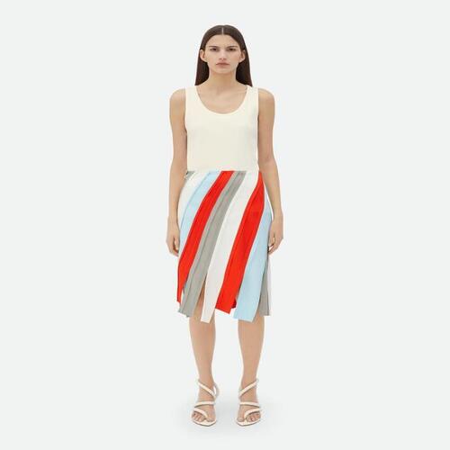 보테가베네타 여성 스커트 Fluid Viscose Stripe Skirt 786874V3Z101364