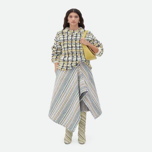 보테가베네타 여성 니트웨어 Embroidered Cotton Check Jumper 789611V3WK03022
