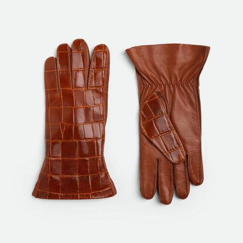 보테가베네타 여성 장갑 Crocodile Effect Leather Gloves 769187V3EL06361