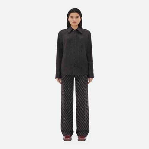 보테가베네타 여성 블라우스 셔츠 Cotton And Silk Stripe Shirt 785781V3ZP01106