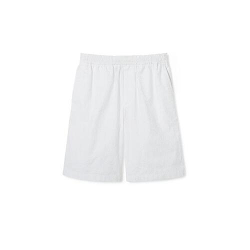 구찌 남성 바지 데님 781329 ZAQH1 9692 GG Oxford cotton shorts with patch