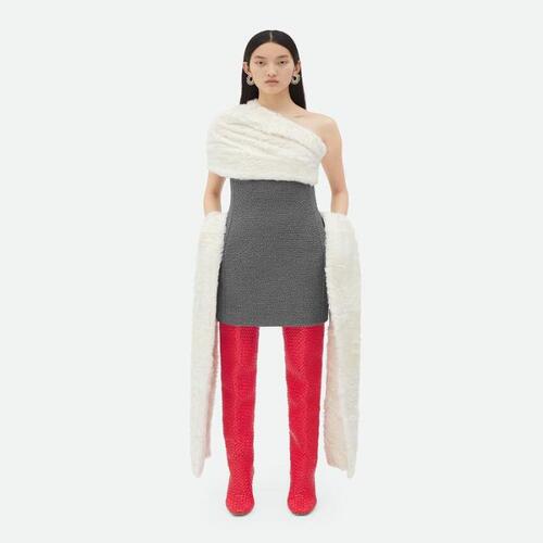 보테가베네타 여성 원피스 Textured Wool Mini Dress With Shearling Detail 759013V3G601220