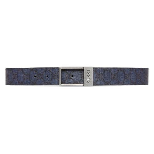 구찌 남성 벨트 722370 FACJO 8408 GG belt with rectangular buckle