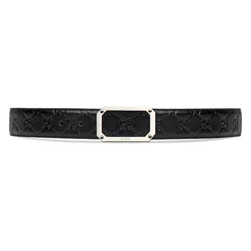 구찌 남성 벨트 403941 CWC0N 1000 Gucci Signature leather belt