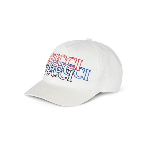 구찌 남성 모자 788548 4HA9X 9000 Baseball hat with Gucci embroidery