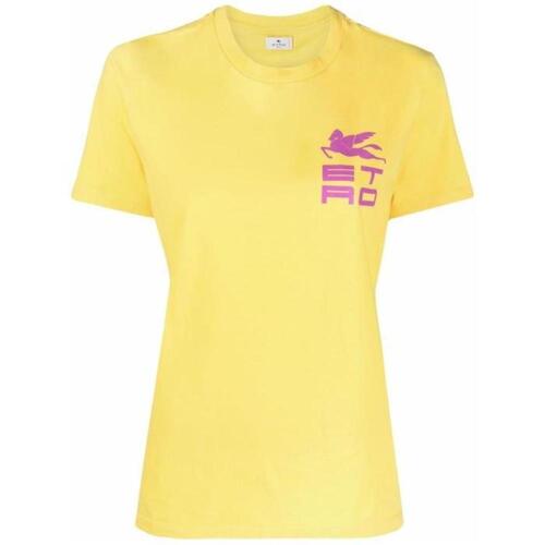 에트로 여성 블라우스 셔츠 로고 프린트 티셔츠 196039759