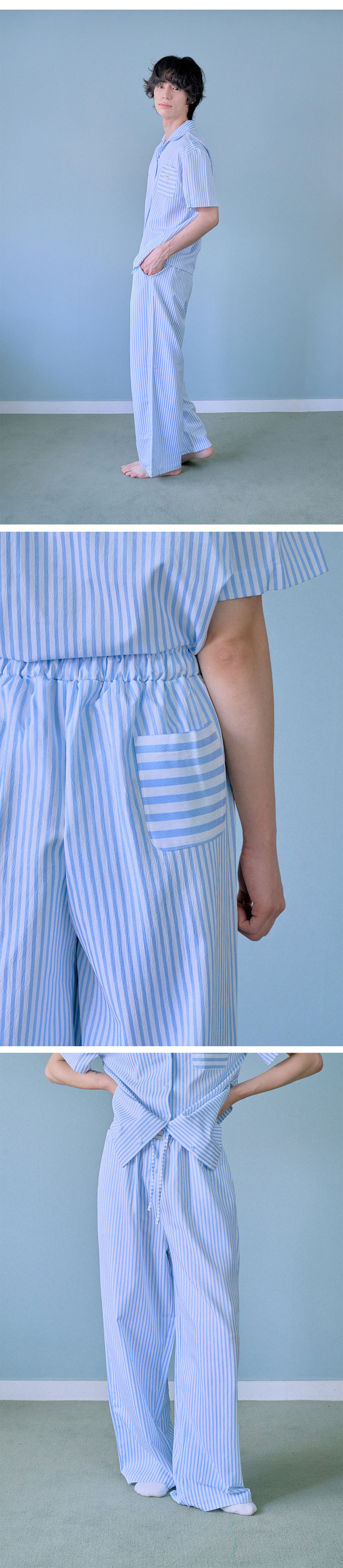 반팔 티셔츠 모델 착용 이미지-S1L7