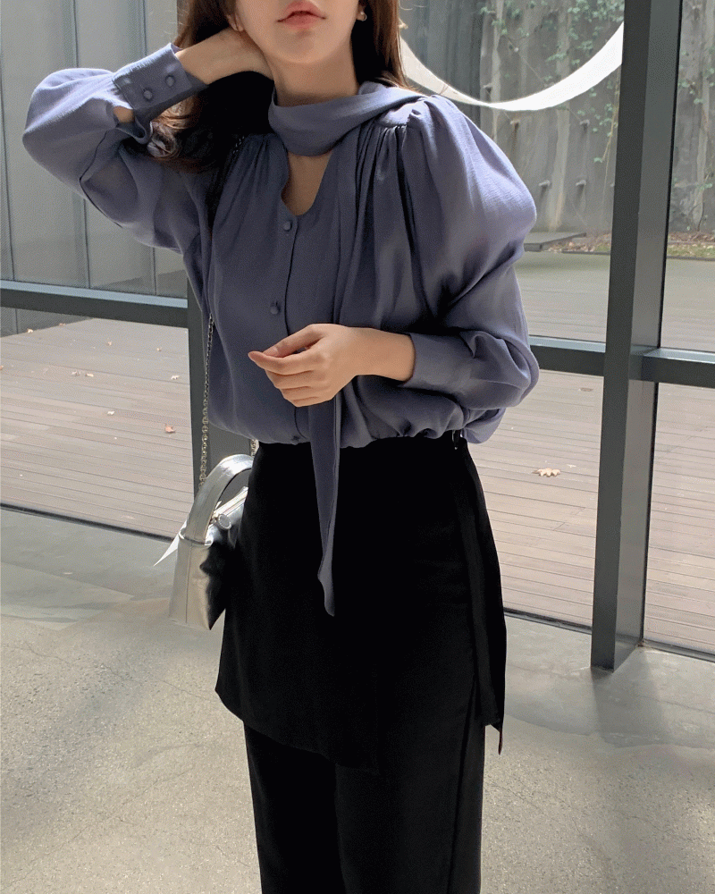 scarf blouse