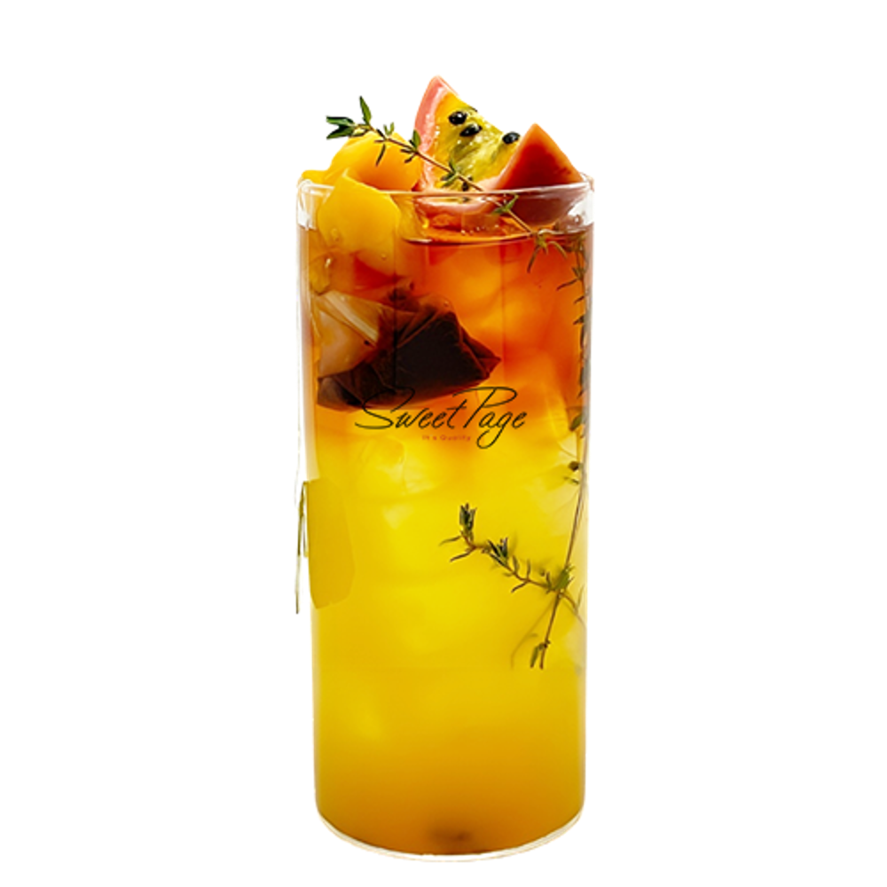 카페재료 도매 - 망고 패션 블랙티