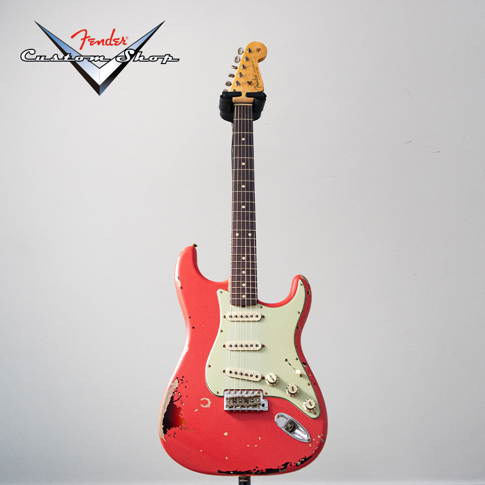 MICHAEL LANDAU 1963 STRATOCASTER RELIC – FIESTA RED/3 COLOR SUNBURST [R143807 / 2025년]