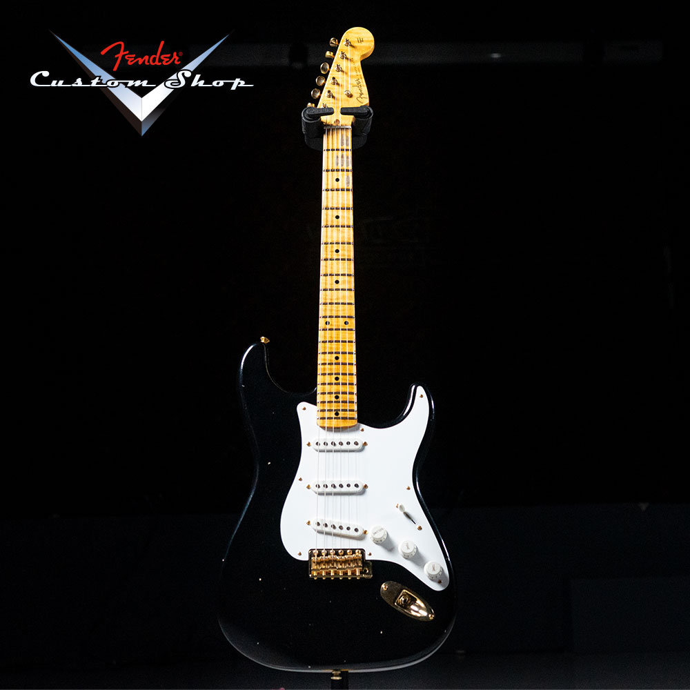 DW F24 LIMITED EDITION 70TH ANNIVERSARY 1954 STRATOCASTER GOLD HARDWARE JOURNEYMAN / CLOSET CLASSIC – AGED BLACK  [LXX0291 / 2025년식]