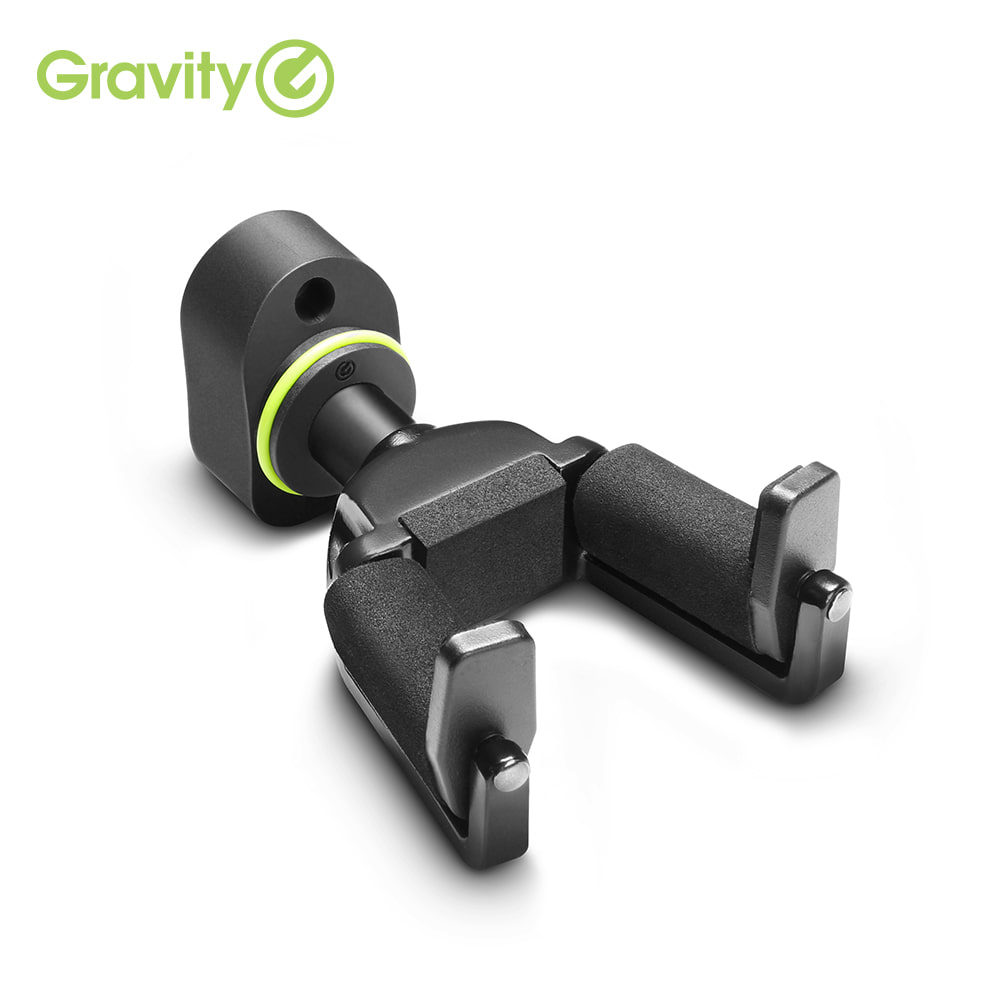 WALL MOUNT GUITAR HANGER WITH NECK HUG