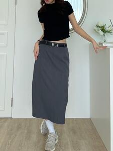 geekchic H-line midi skirt + Belt Set
