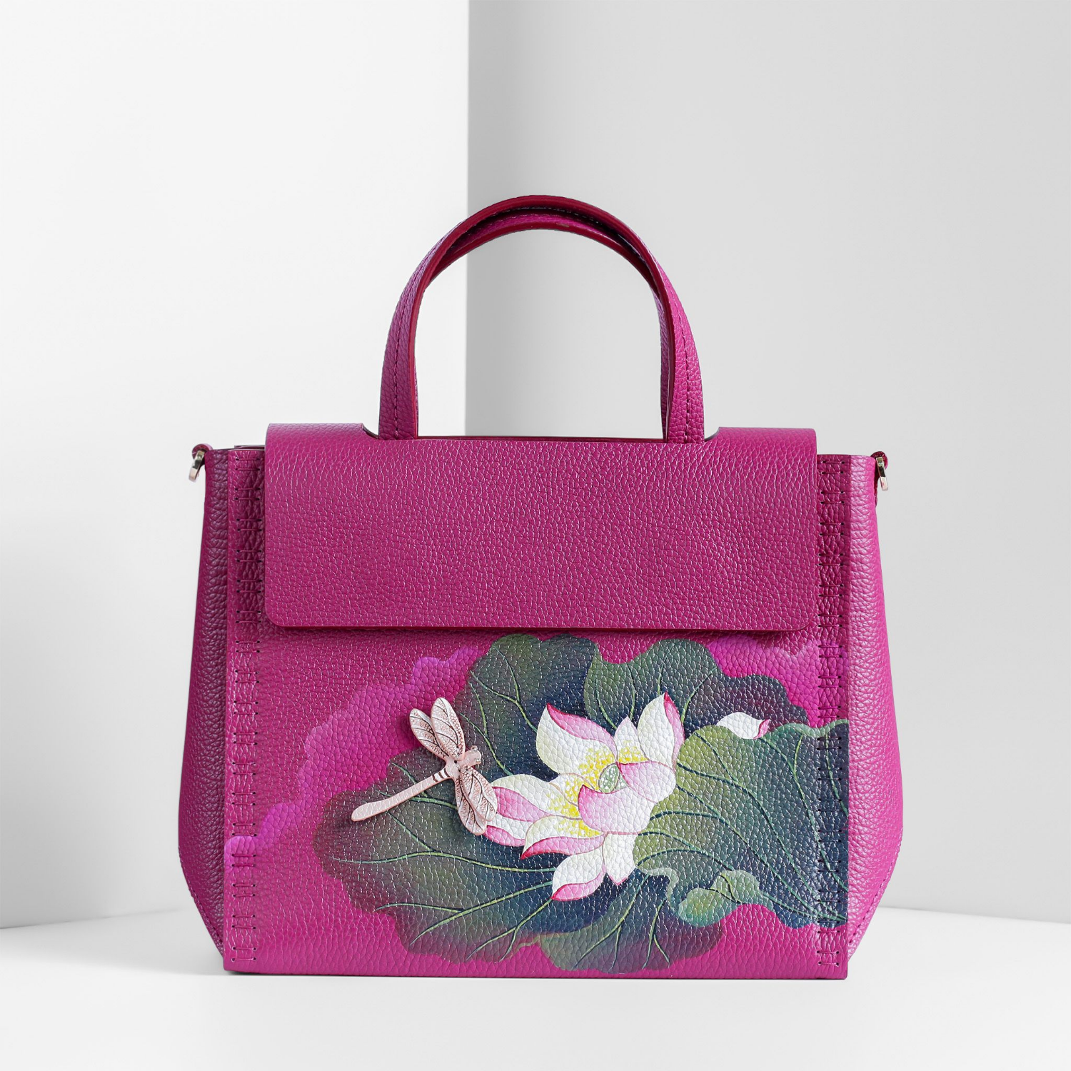 Handmade Lorina Lotus Hand Bag/Shoulder Bag