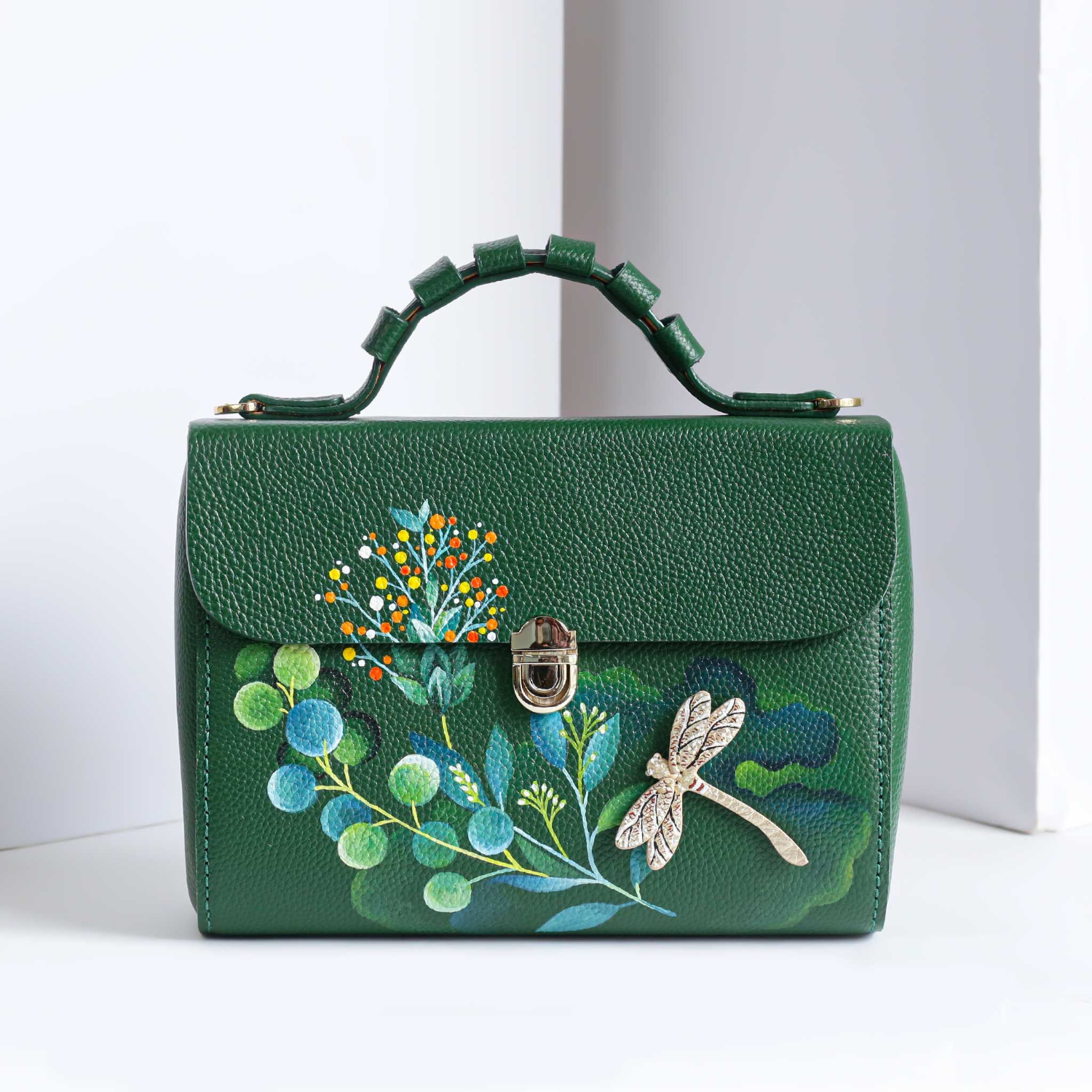 Handmade Lovely Green Hand Bag/Shoulder Bag