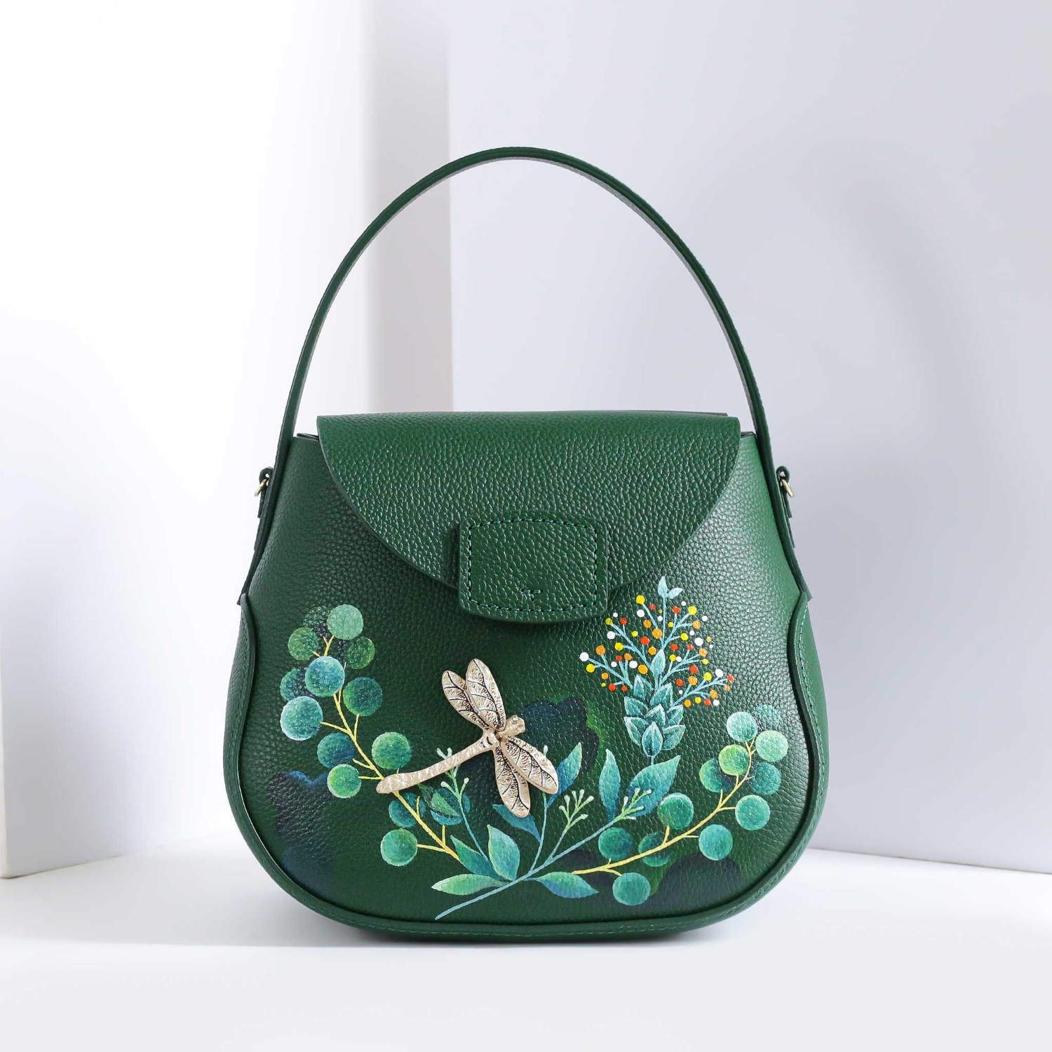 Handmade Pony Green Hand Bag/Shoulder Bag