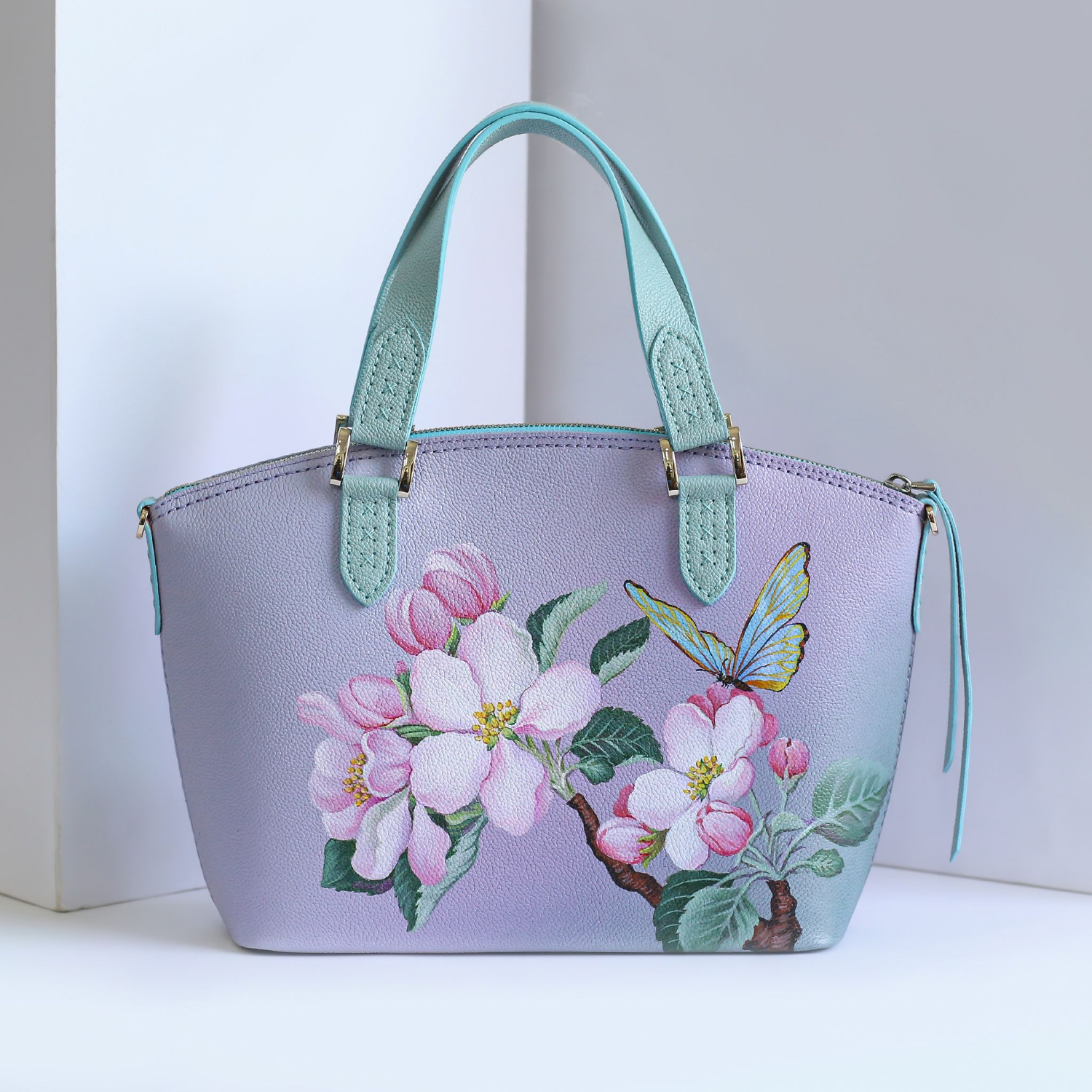 Handmade Eva purple Tote Bag