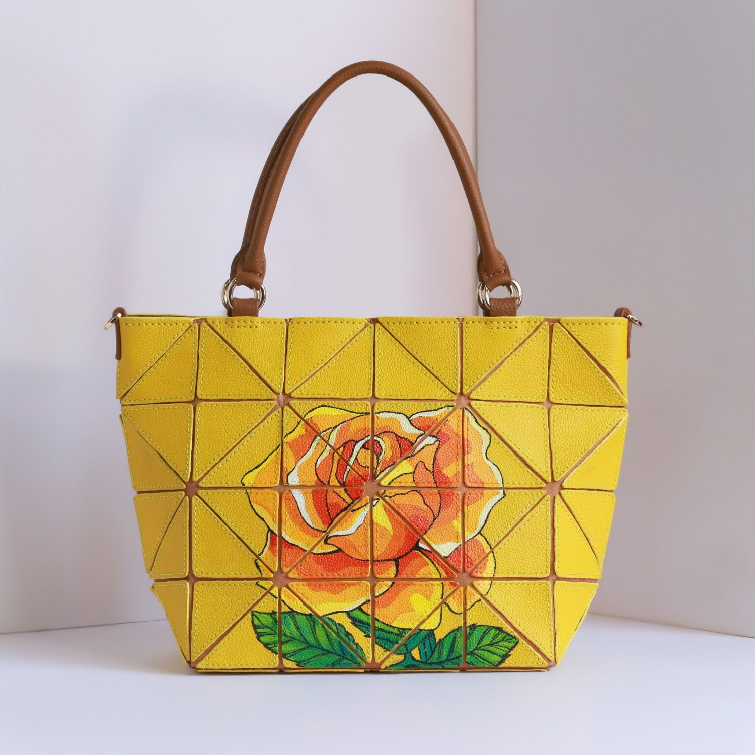 Handmade  Nina Tote Bag(Yellow)