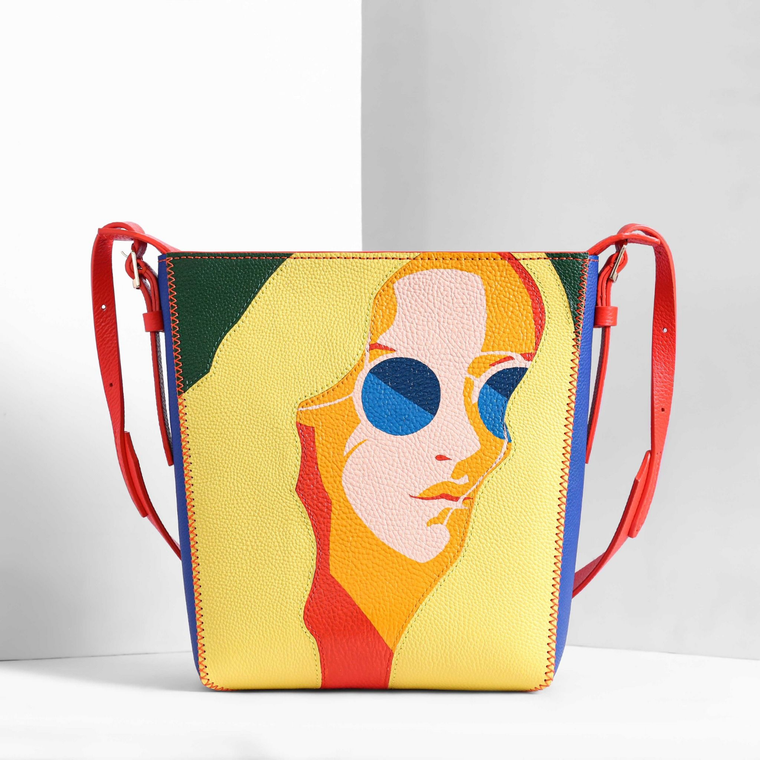 Handmade Tropical Colorful Shopper Bag