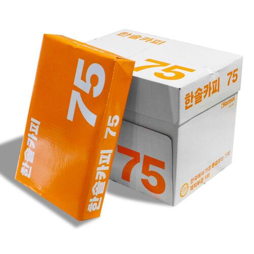 한솔 A4 75g 2500매 1BOX 복사용지 한솔제지
