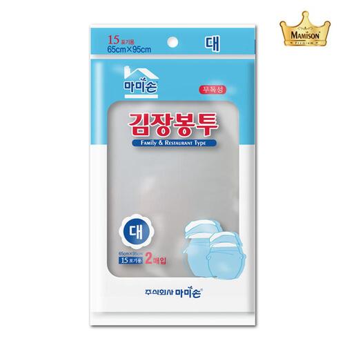 마미손 김장 봉투 다용도 비닐 대형 2매 65X95