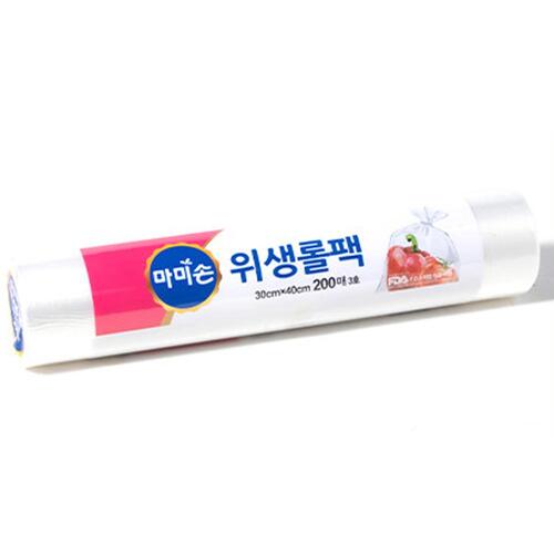 마미손 위생 크린 비닐팩 쓰기편한 롤백 3호 대형 200매 30X40