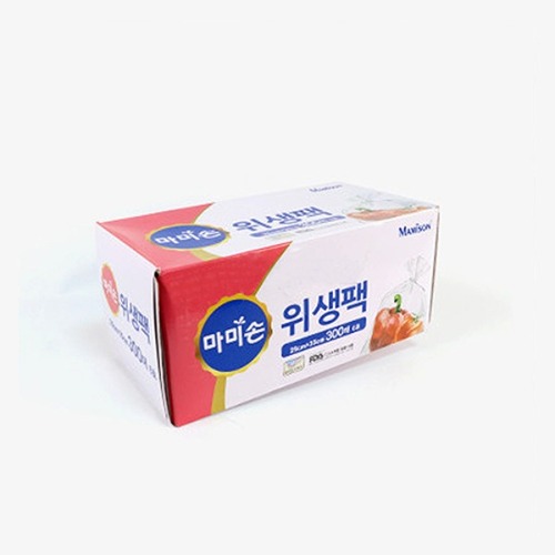 마미손 크린 비닐백 위생백 5호 소형 300매 17X25