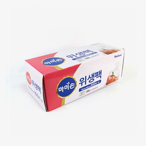 마미손 크린 비닐백 위생백 6호 중형 300매 25X35