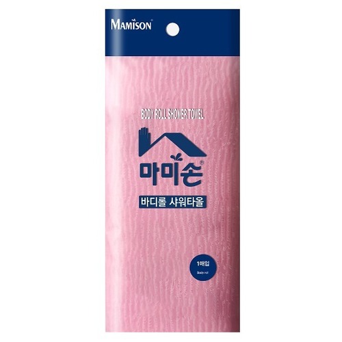 마미손 샤워타올 목욕타올 바디타올 바디롤 핑크 블루 1입