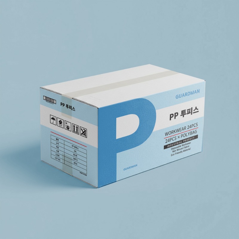 가드맨 PP 투피스 작업복 하늘색 1BOX (24벌)