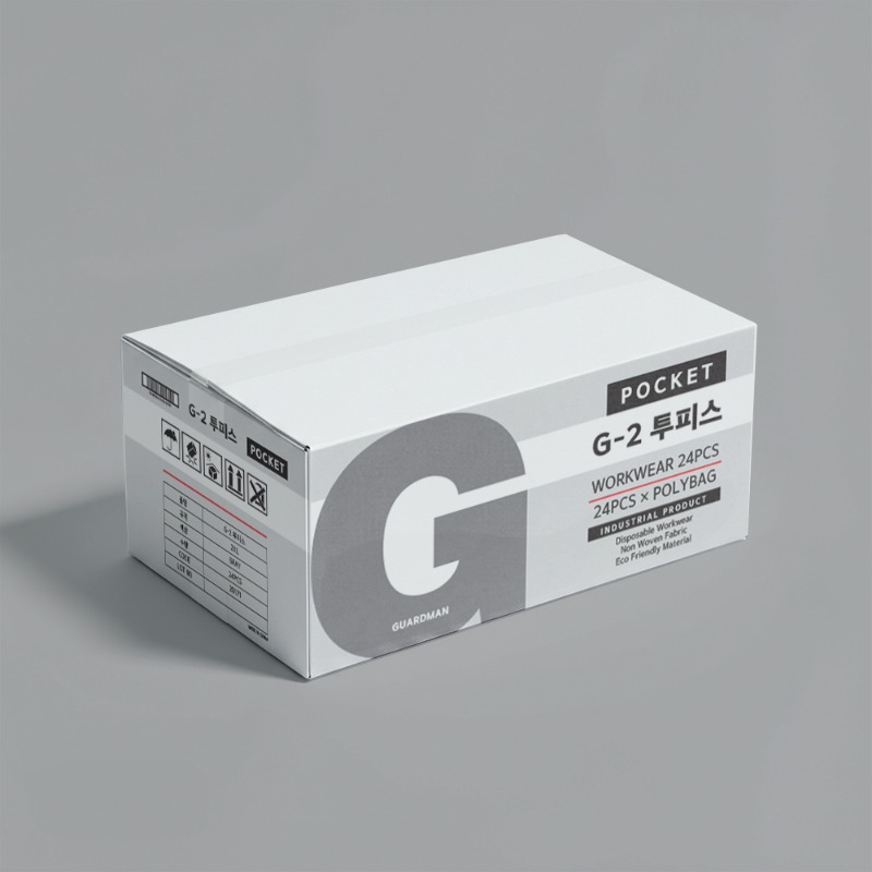 가드맨 G-2 투피스작업복 회색 포켓형 1BOX (24벌)