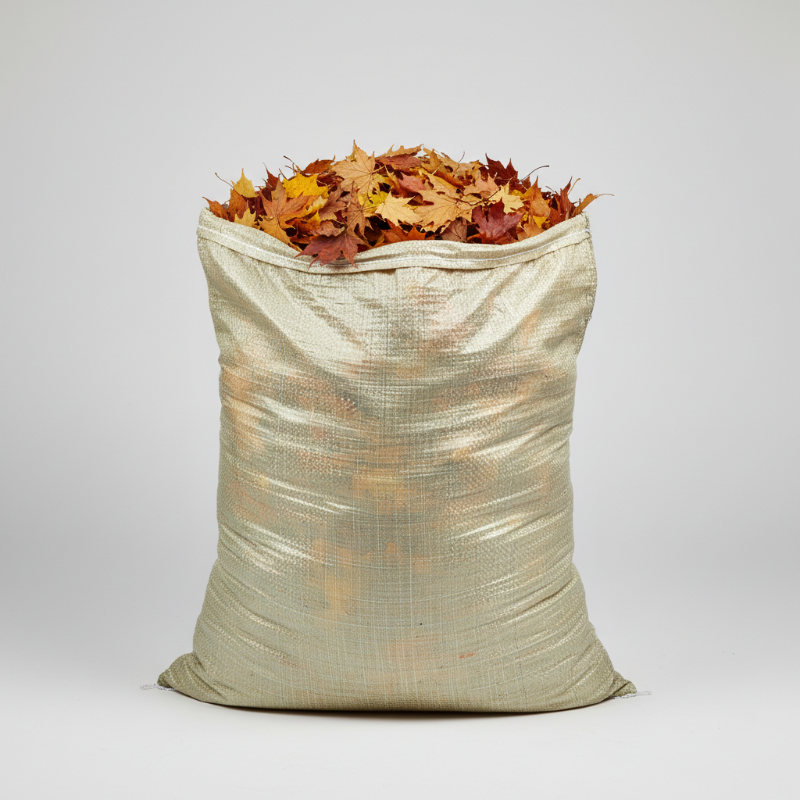 마대 자루 낙엽 분리수거 폐기물 포대 40kg 회색 (50X65cm) 100매
