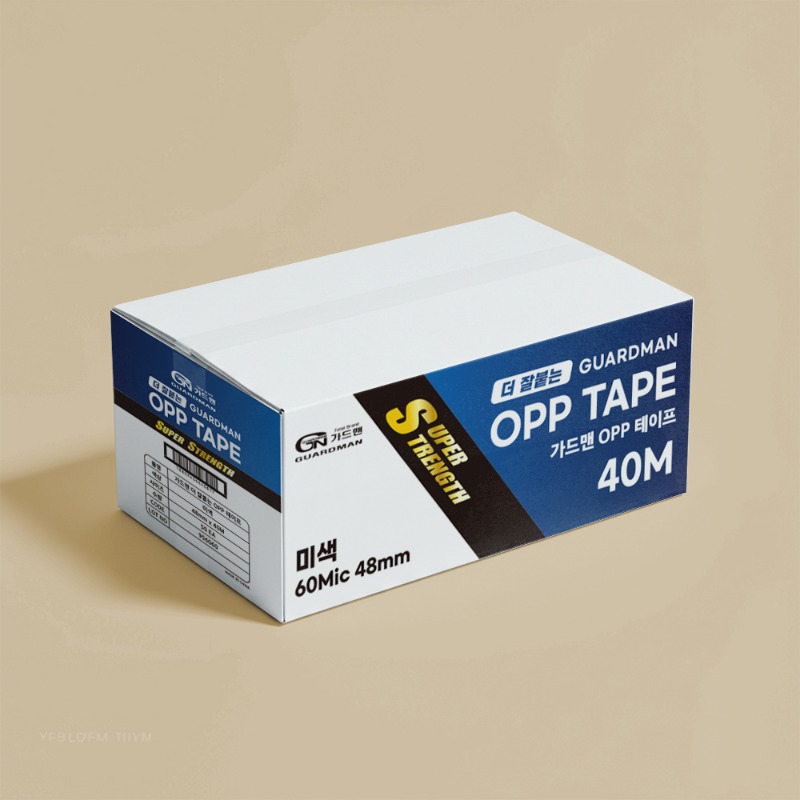 가드맨 OPP테이프 미색 48mm 40m 1BOX (50ea)