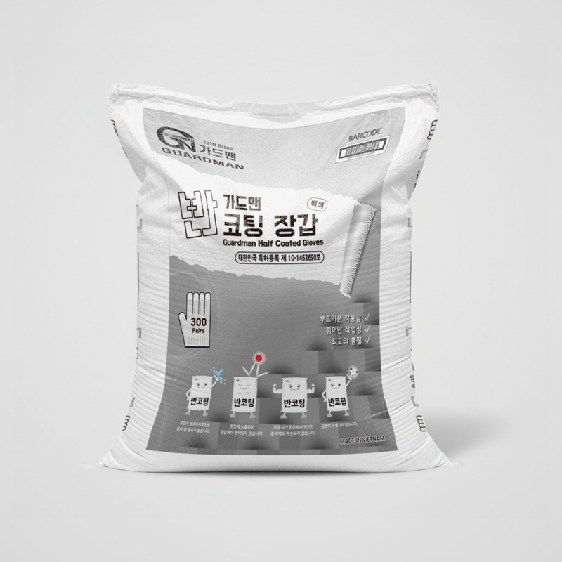 가드맨 반코팅장갑 백색 300켤레