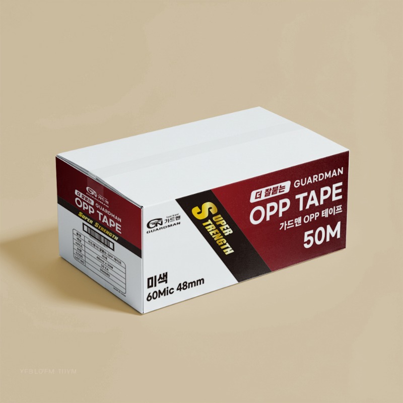 가드맨 OPP테이프 미색 48mm 50m 1BOX (50ea)