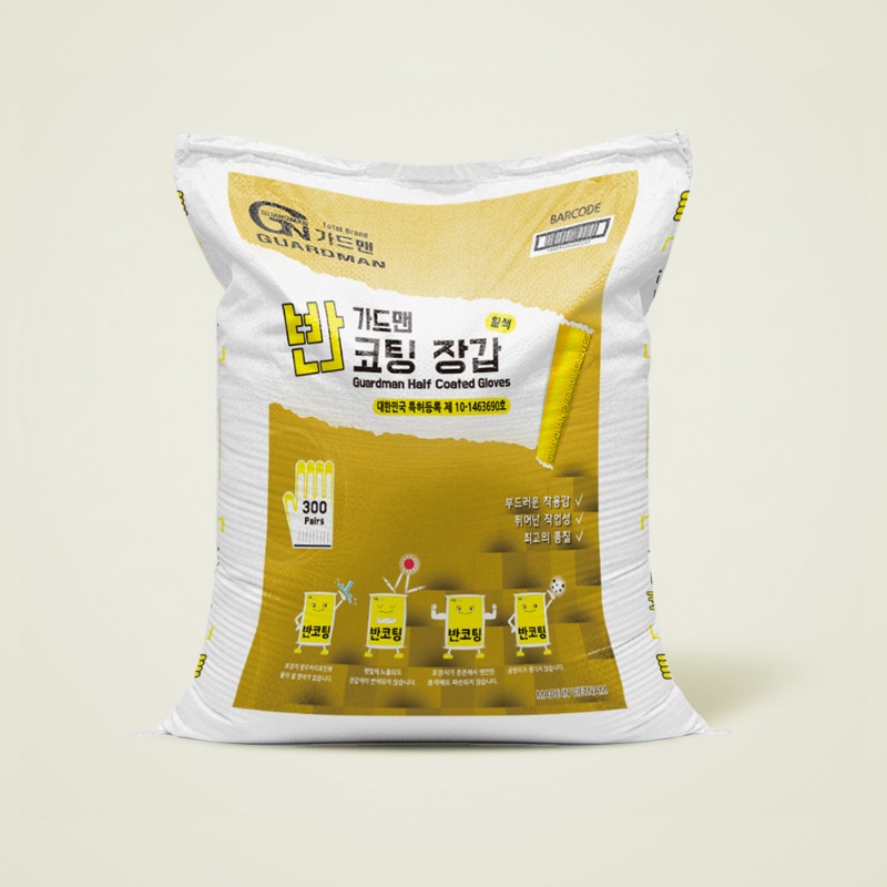 가드맨 반코팅장갑 황색 300켤레