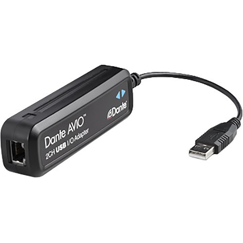Audinate Dante AVIO 2x2 USB Type-A I/O Adapter for Dante Audio Network